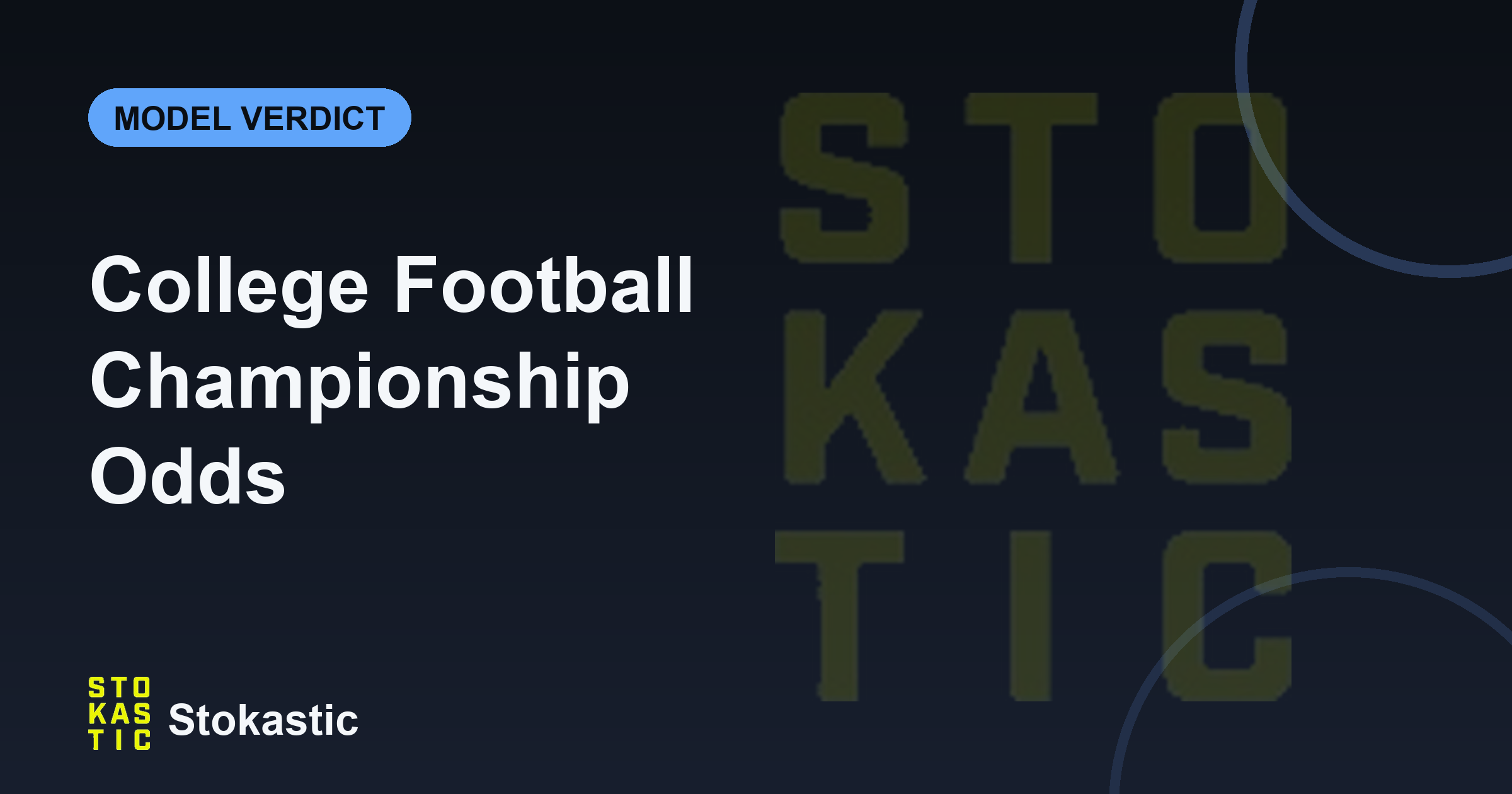 College Football National Championship Odds: Brands vs the Ledger