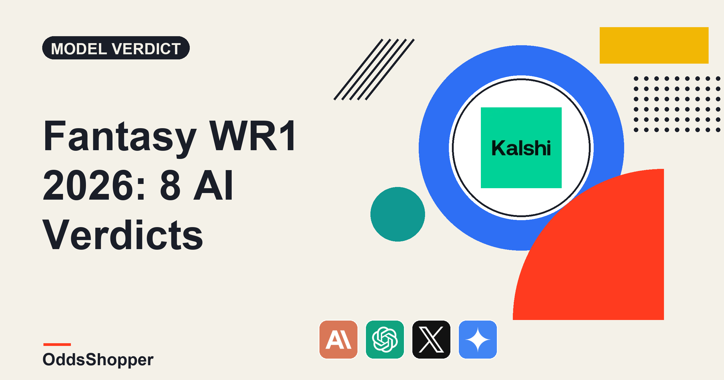 Fantasy WR1 In 2026: The AI Panel's Top Pick Isn't Even On The Board