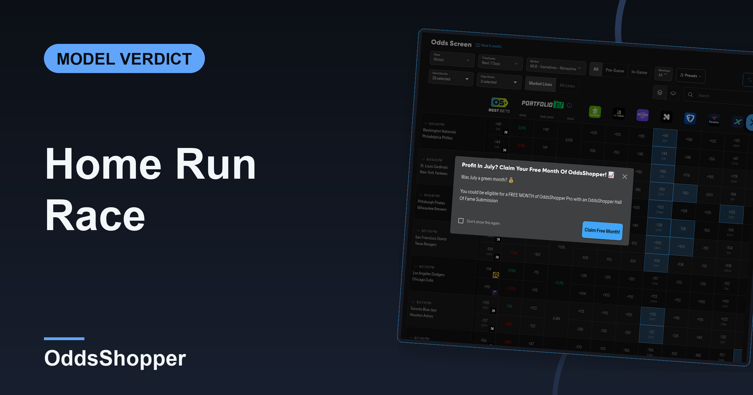MLB Home Run Leader 2026 Odds: AI Panel Prices the Stretch-Run Race