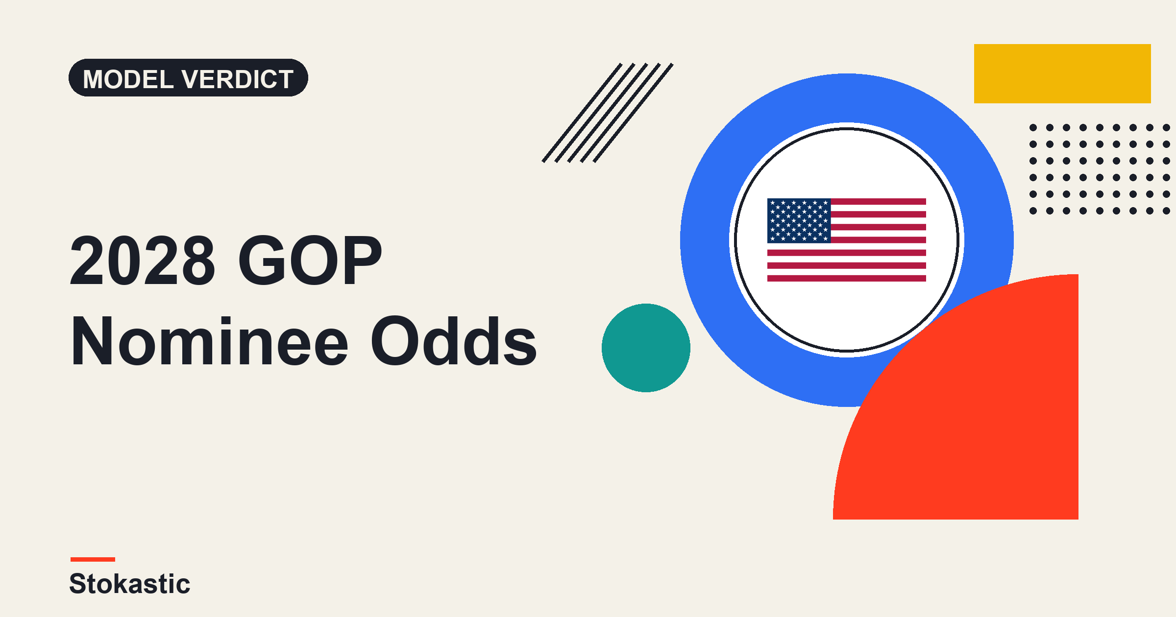 Republican Presidential Nominee Odds: Vance 41¢, Panel Says 53%