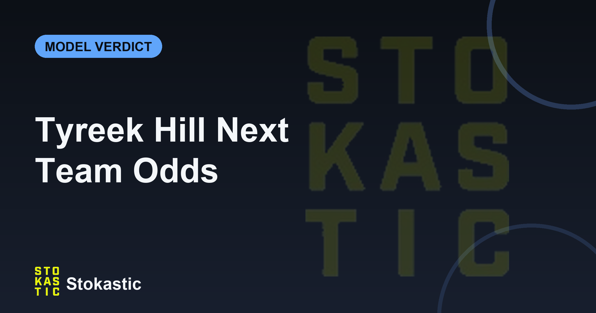 Tyreek Hill Next Team Odds: Why No Team Is the Favorite