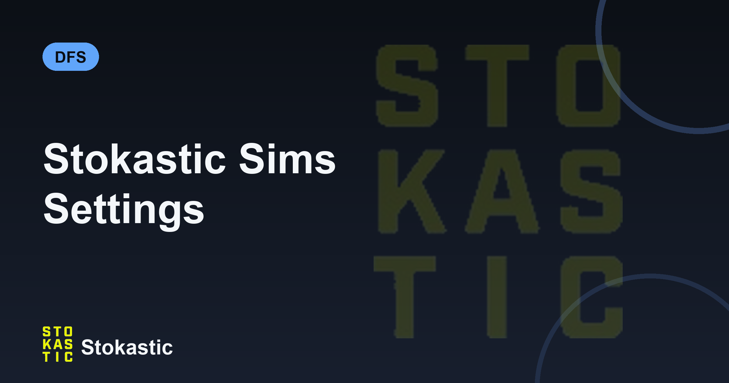 Stokastic Sims Settings: MLB DFS Exposure & ROI Boosts
