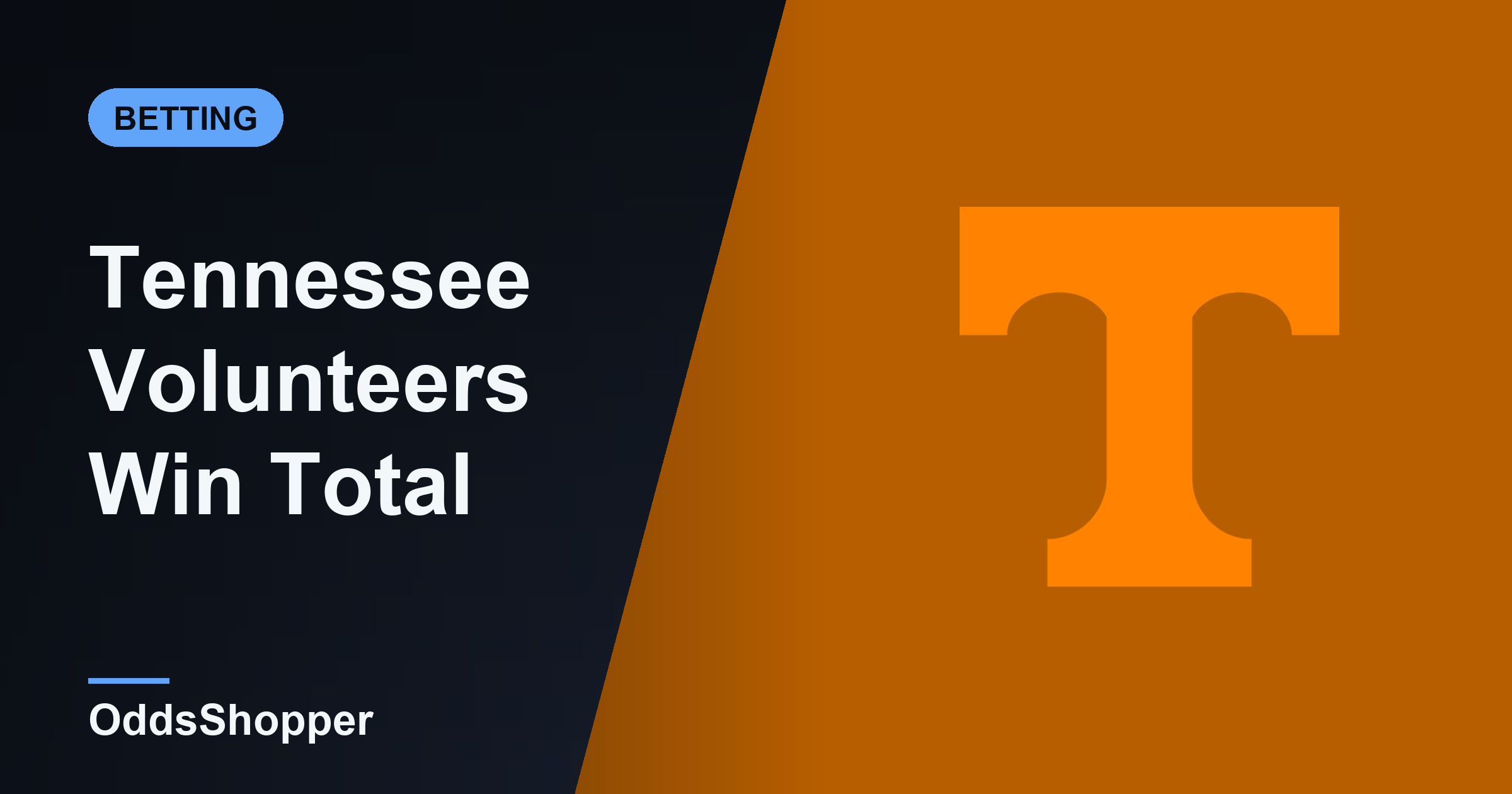 Tennessee Win Total 2026: Over/Under Wins Odds