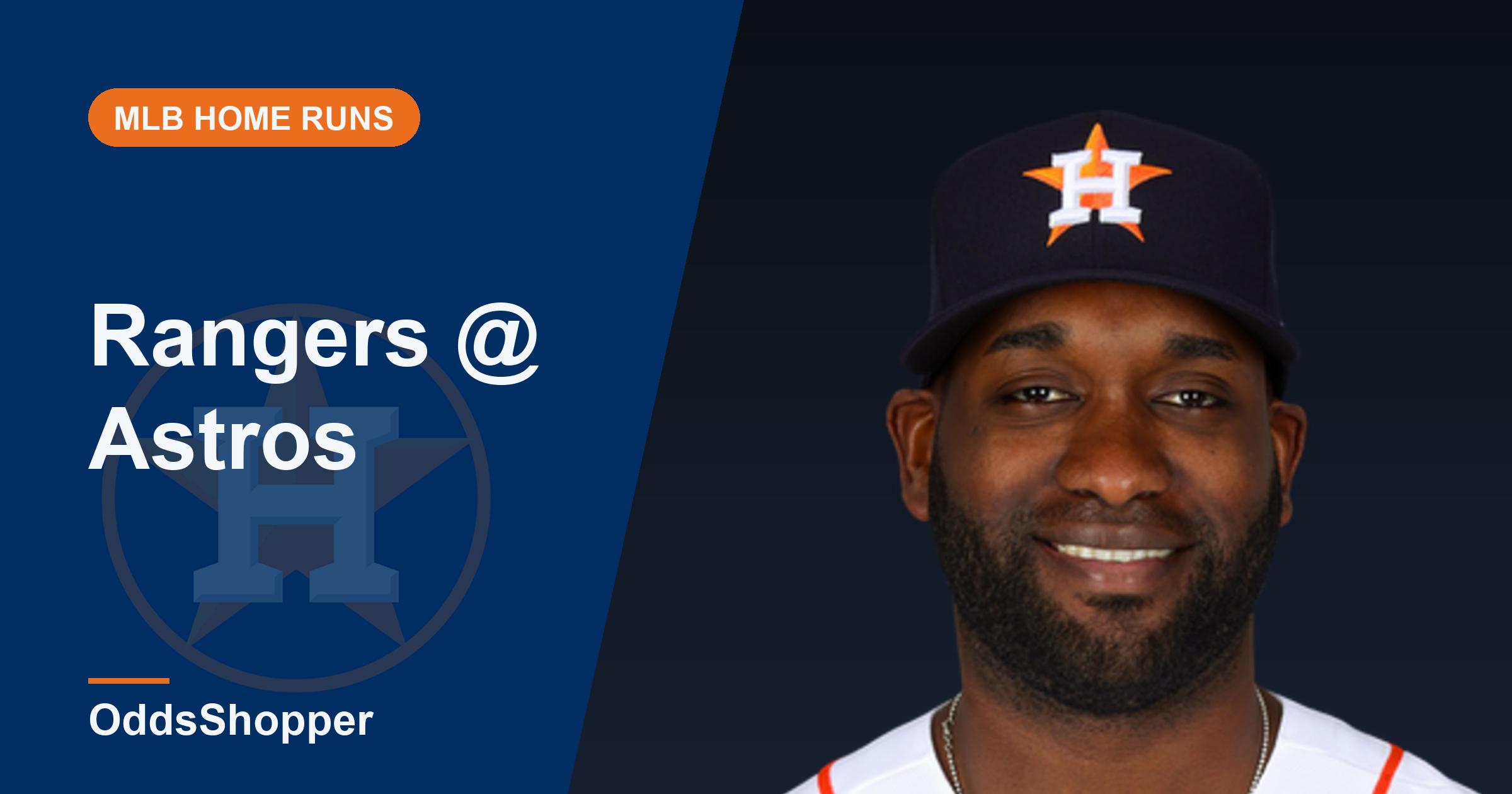 Rangers @ Astros HR Picks: Alvarez Leads +255 (08/2)