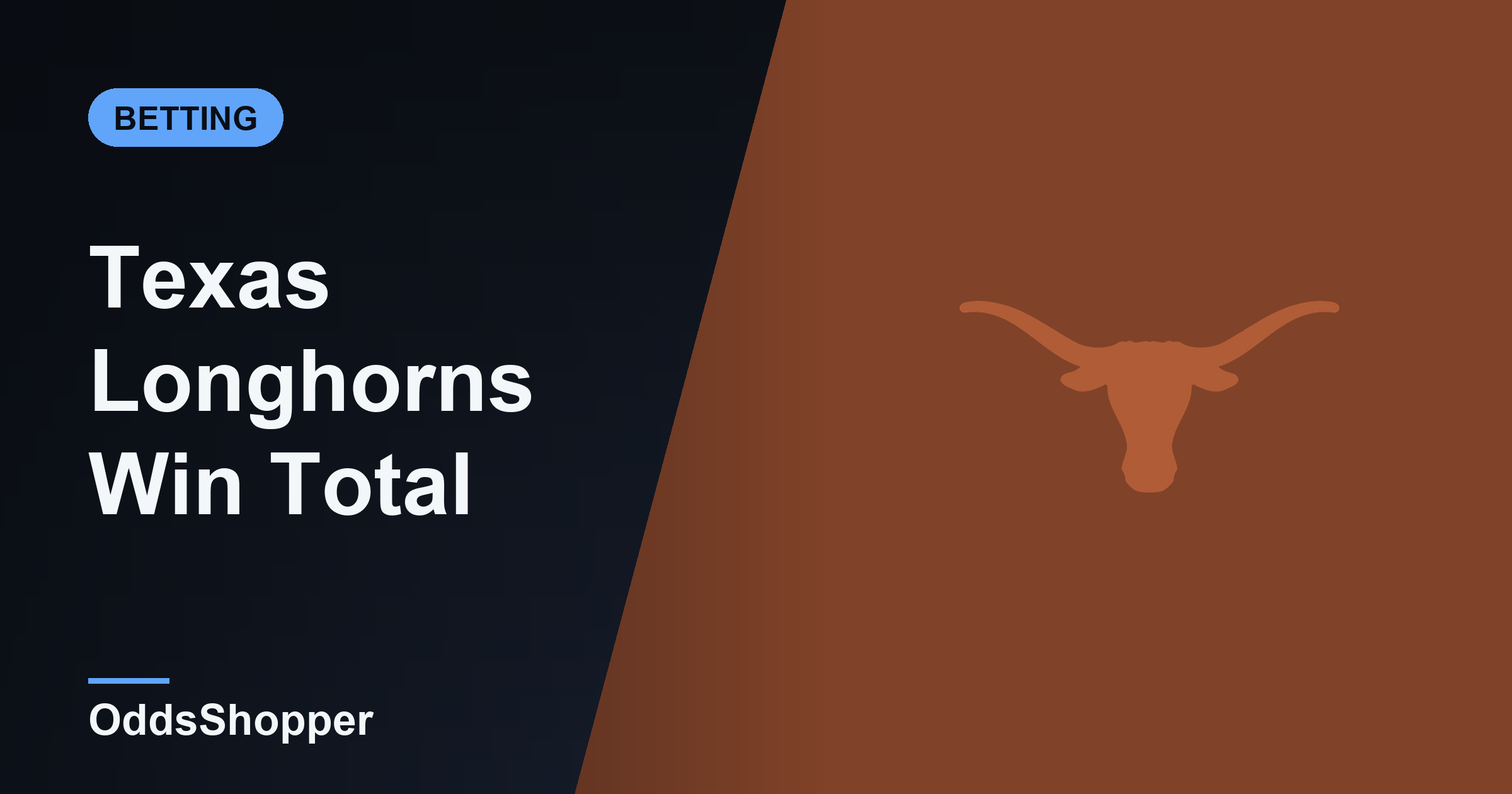Texas Win Total 2026: The Over/Under Case