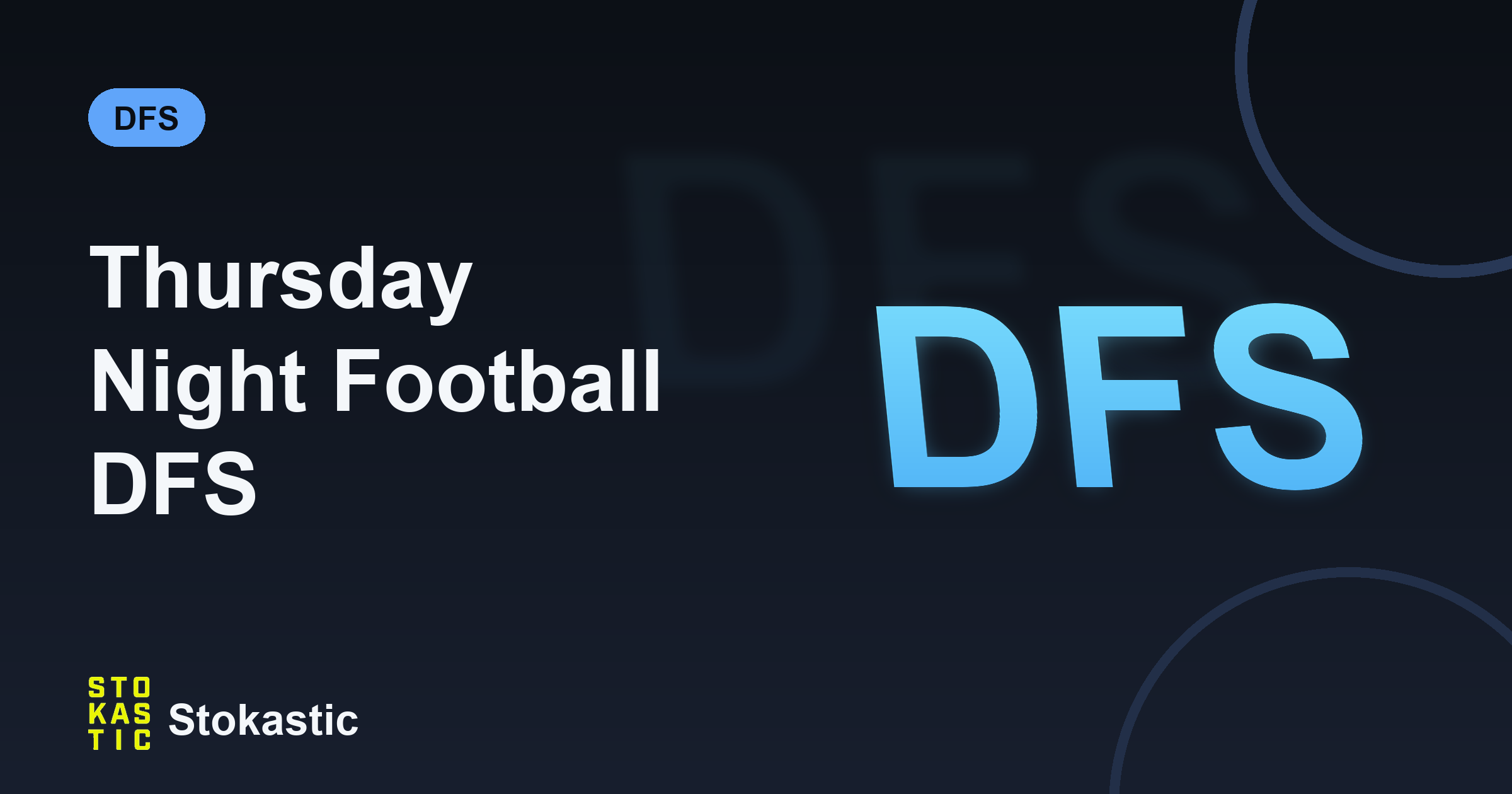 Thursday Night Football DFS: TNF Showdown Strategy