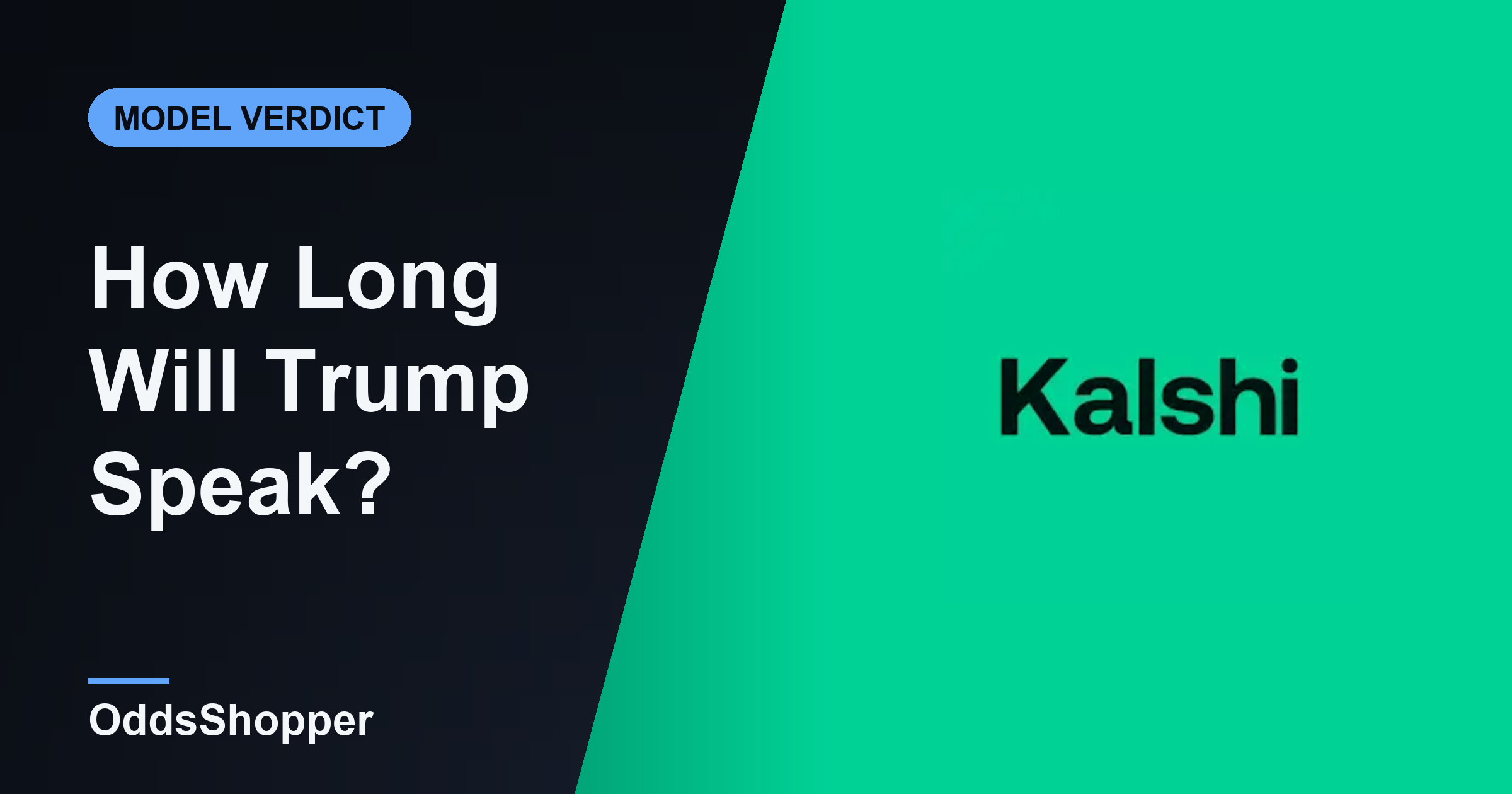 How Long Will Trump Speak at the WHCD? AI vs the Market