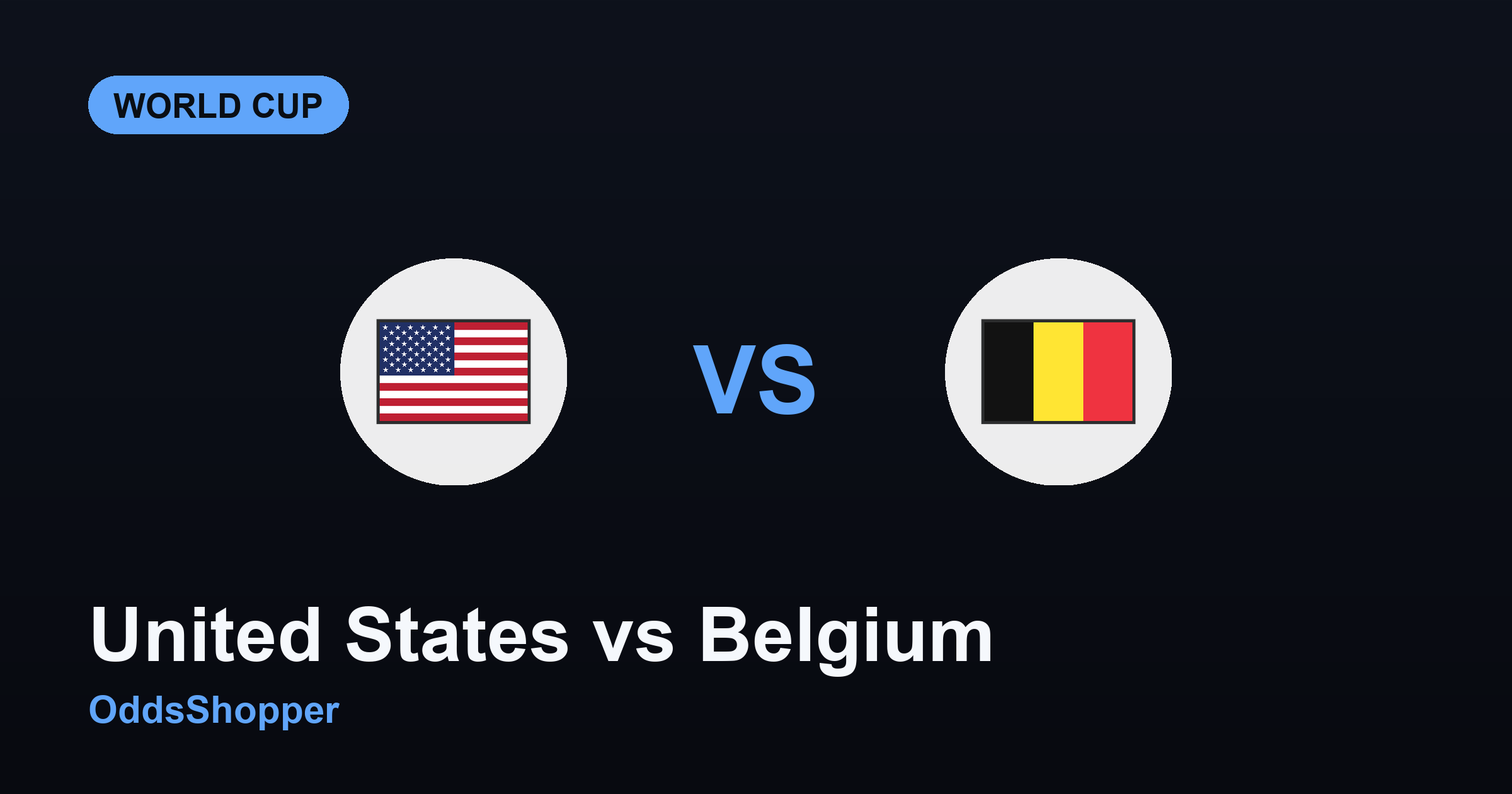 United States Vs Belgium: World Cup 2026 Odds & Prediction