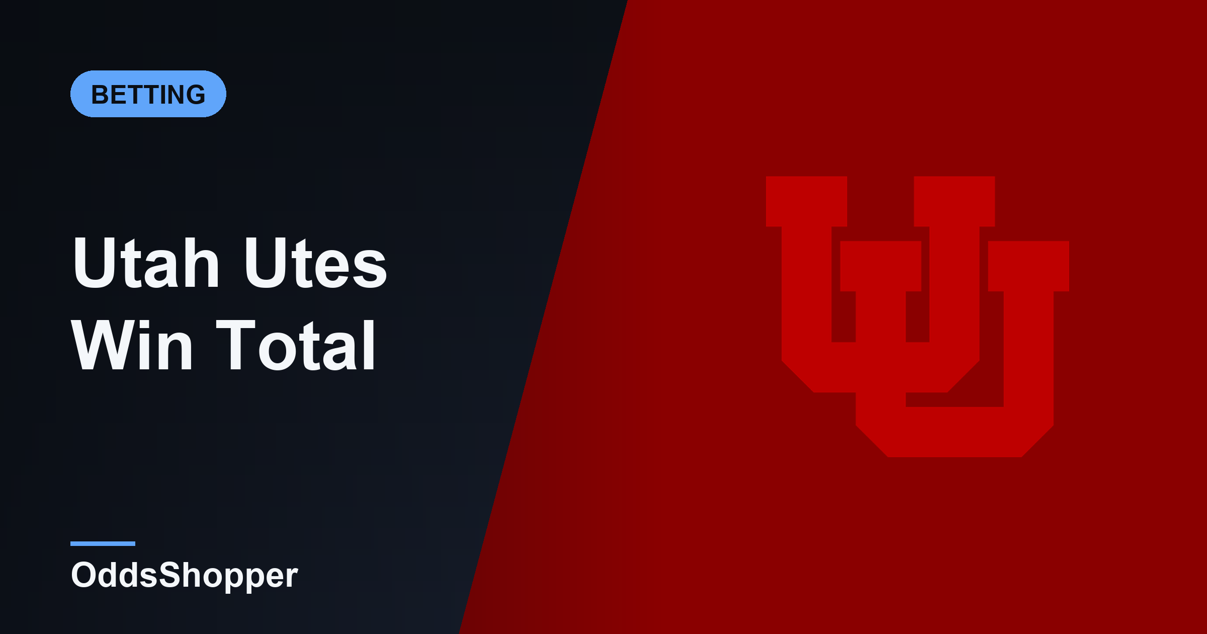 Utah Win Total 2026: Over/Under 8.5 Wins Odds