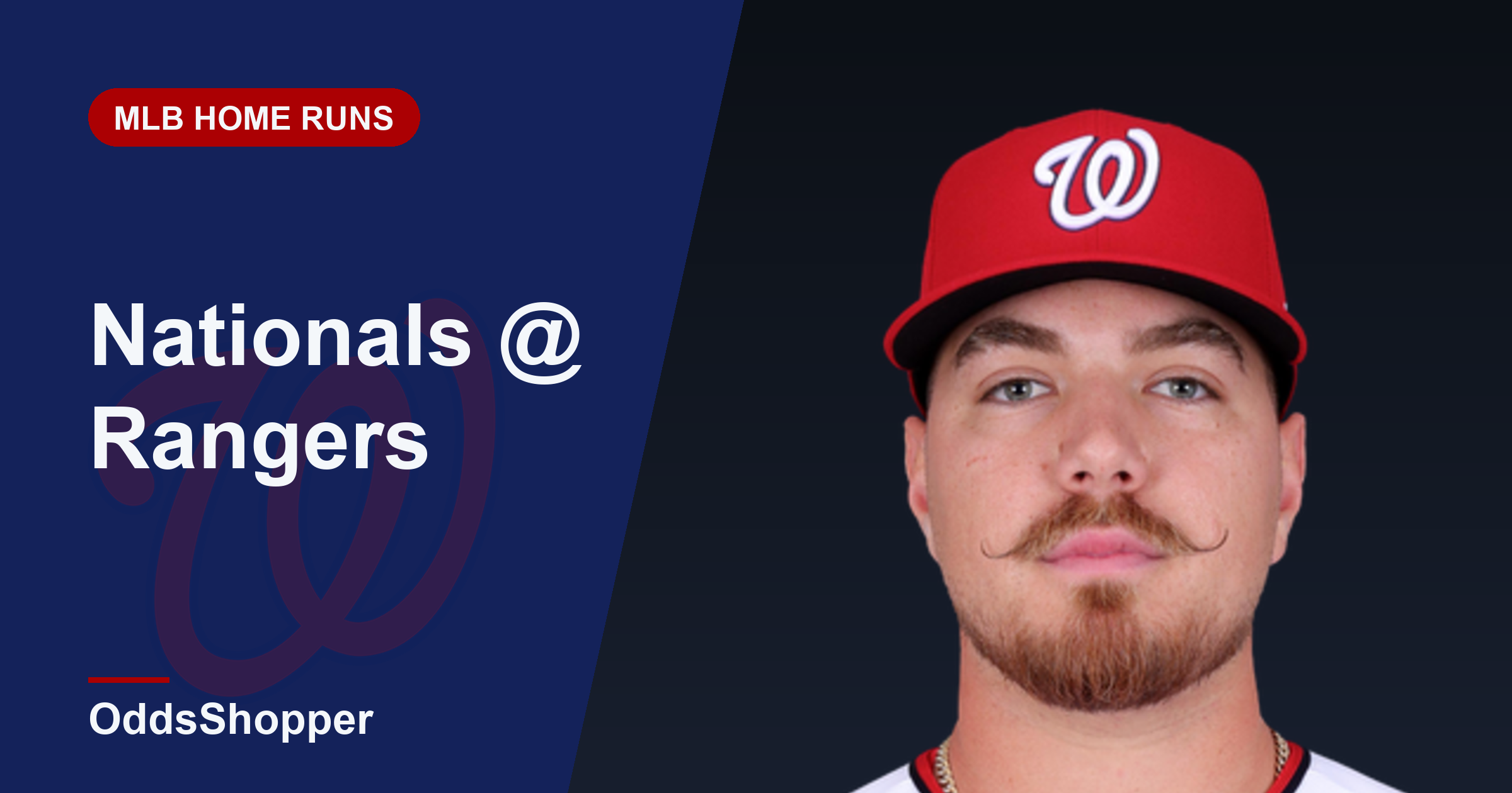 Nationals @ Rangers HR Picks (8/19): Abrams +490