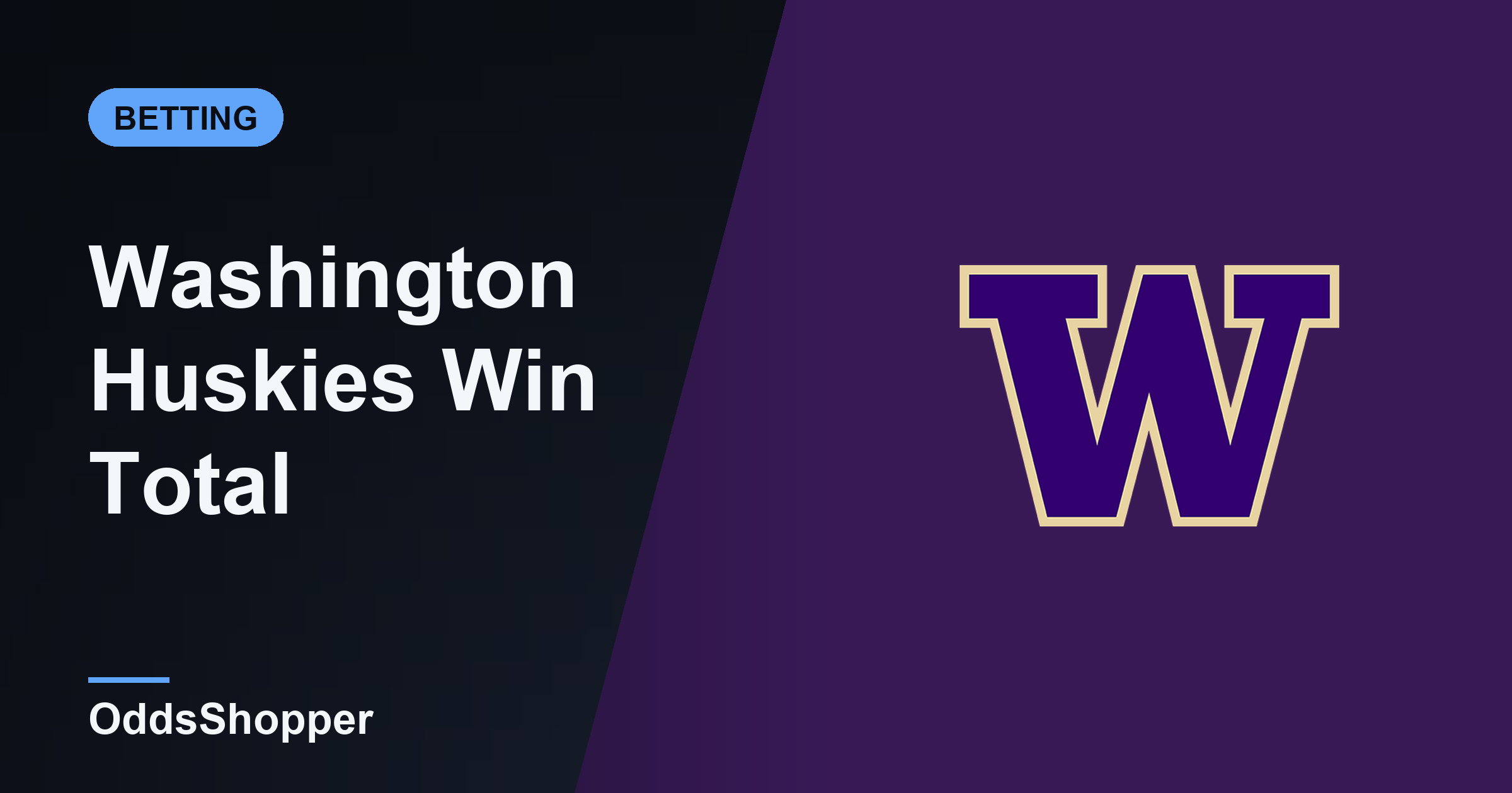 Washington Win Total 2026: Over/Under Wins Odds