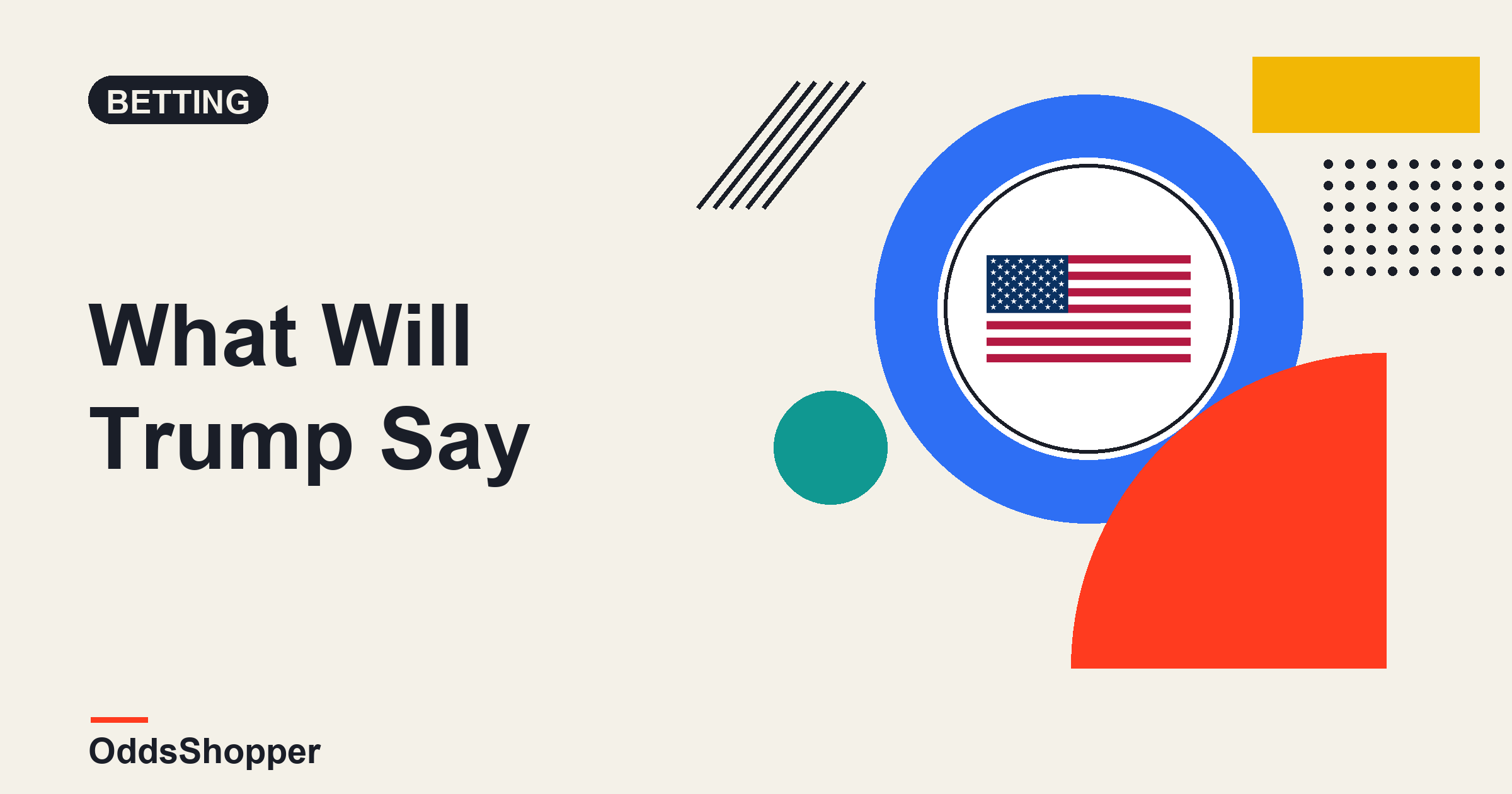 What Will Trump Say This Week? Kalshi Odds