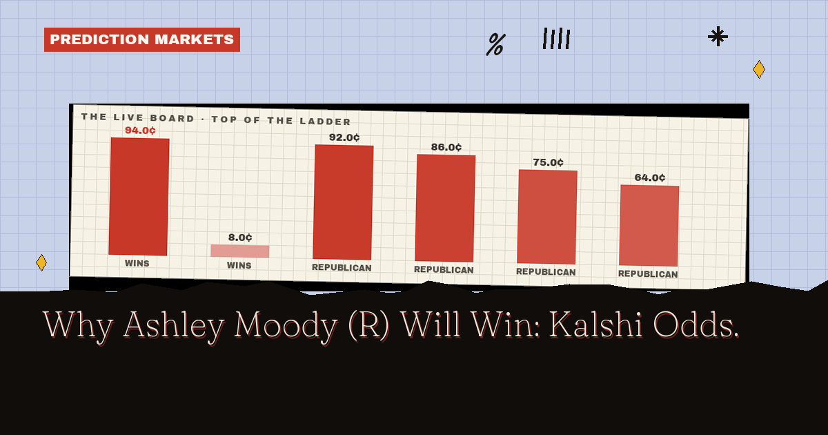 Why Ashley Moody (R) Will Win: Kalshi Odds
