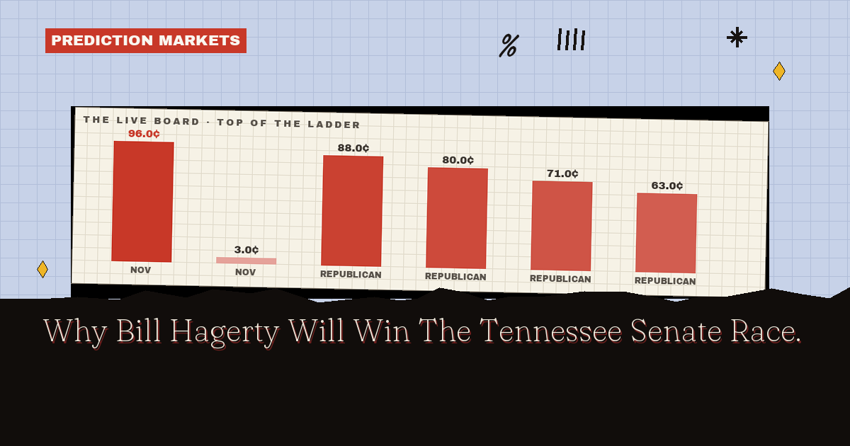 Why Bill Hagerty Will Win The Tennessee Senate Race