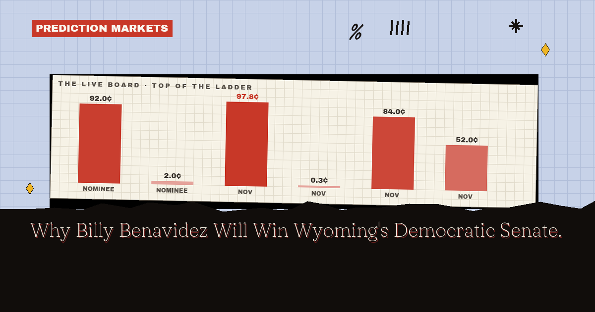 Why Billy Benavidez Will Win Wyoming's Democratic Senate Primary