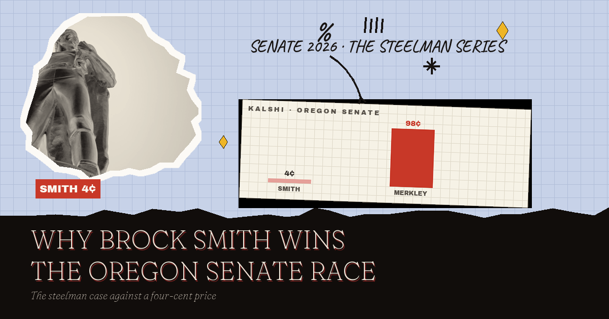 Why David Brock Smith (R) Will Win the Oregon Senate Race