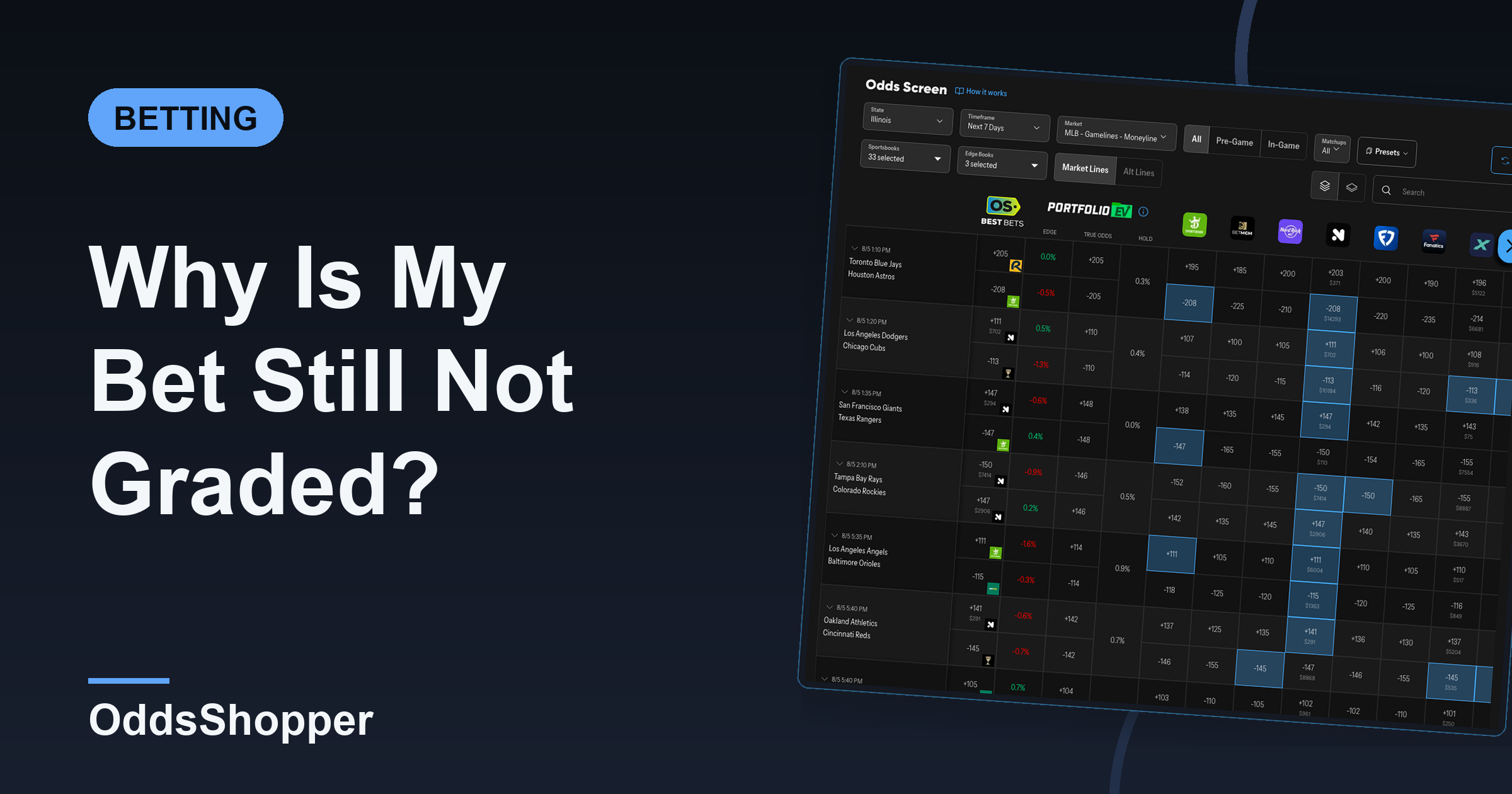 Why Is My Bet Still Not Graded? Settlement, Explained