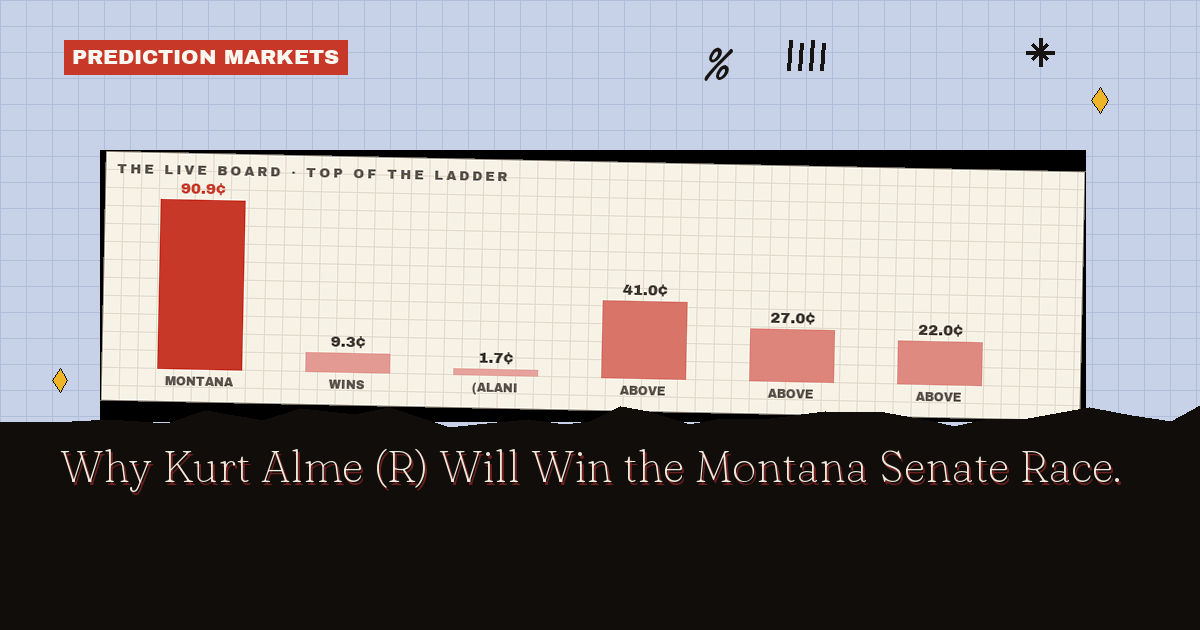 Why Kurt Alme (R) Will Win the Montana Senate Race