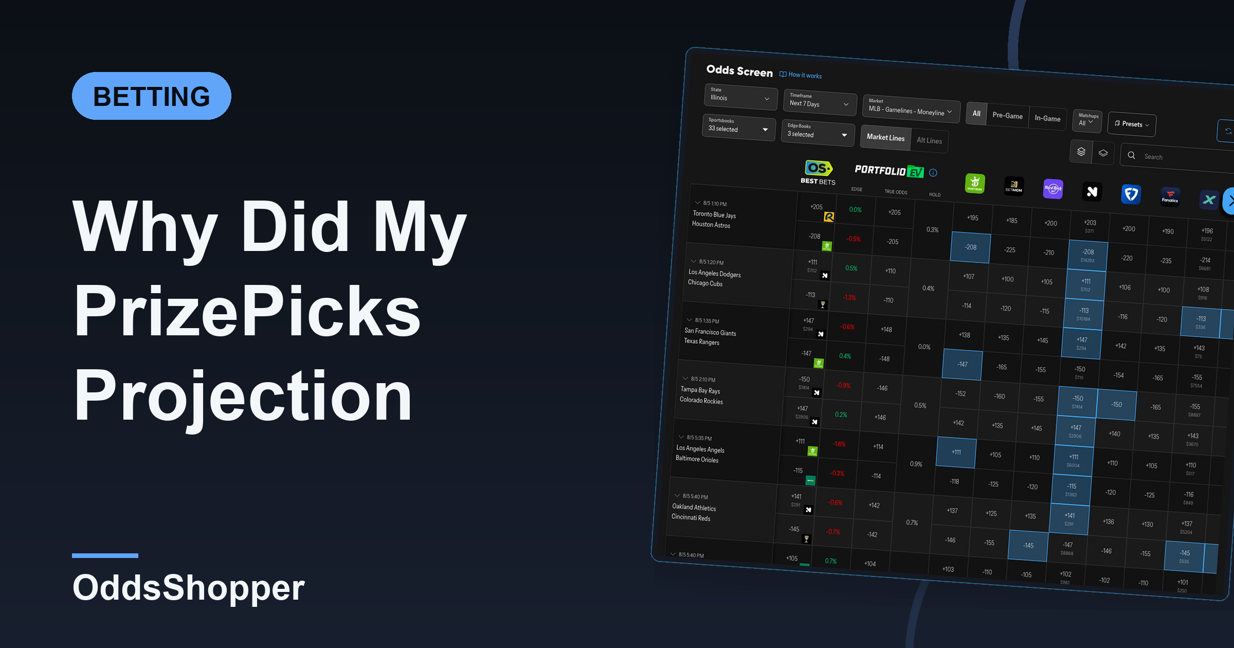 Why Did My PrizePicks Projection Change? What It Tells You