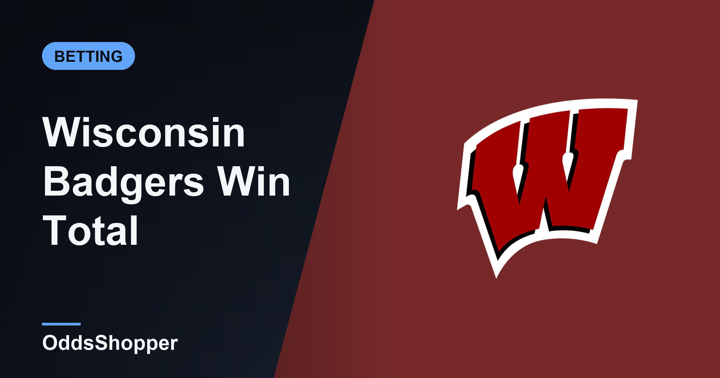 Wisconsin Win Total 2026: Over/Under Wins Odds