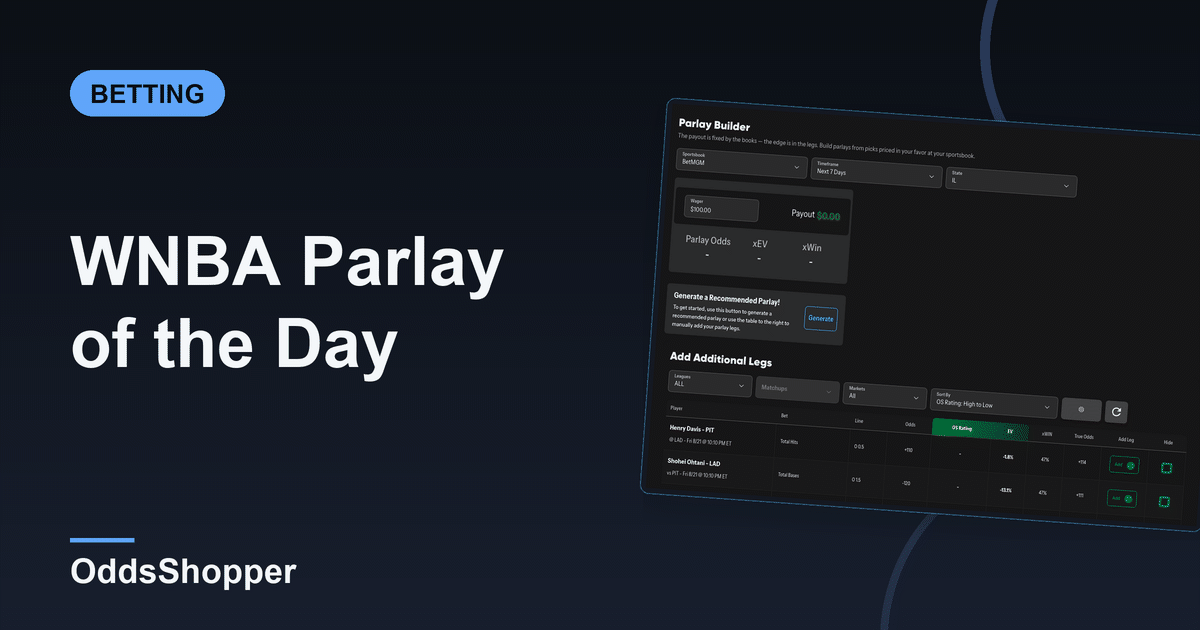 WNBA Parlay Of The Day (Sept. 27): One Assist In 50 Minutes