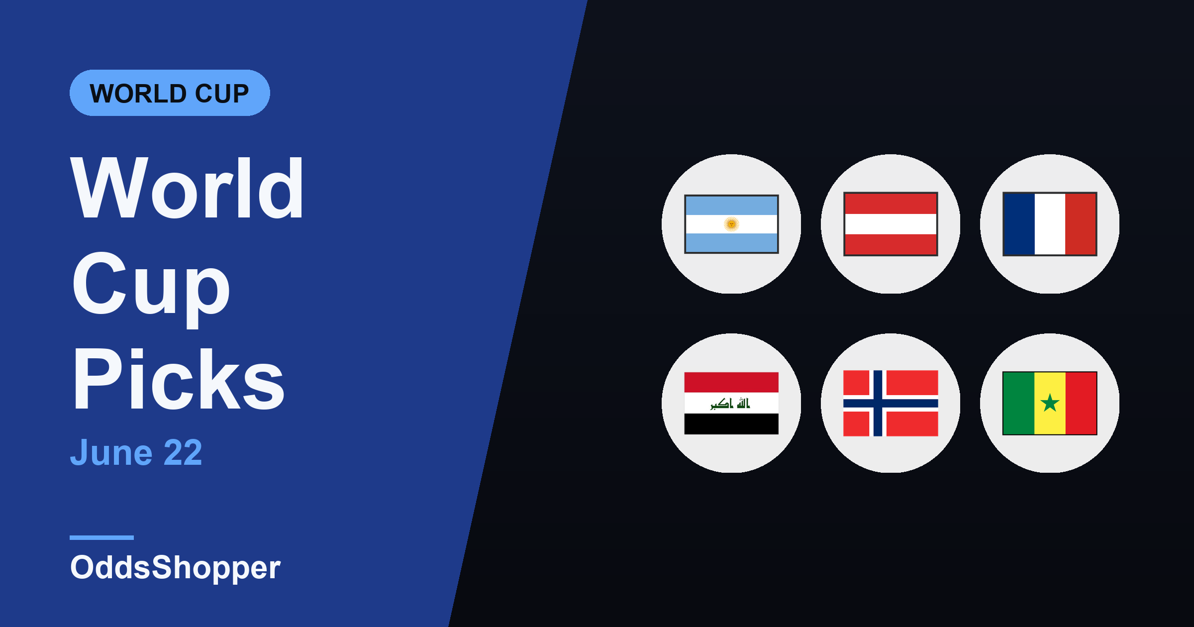 World Cup Picks Today: 4 Best Bets for June 22